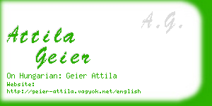 attila geier business card